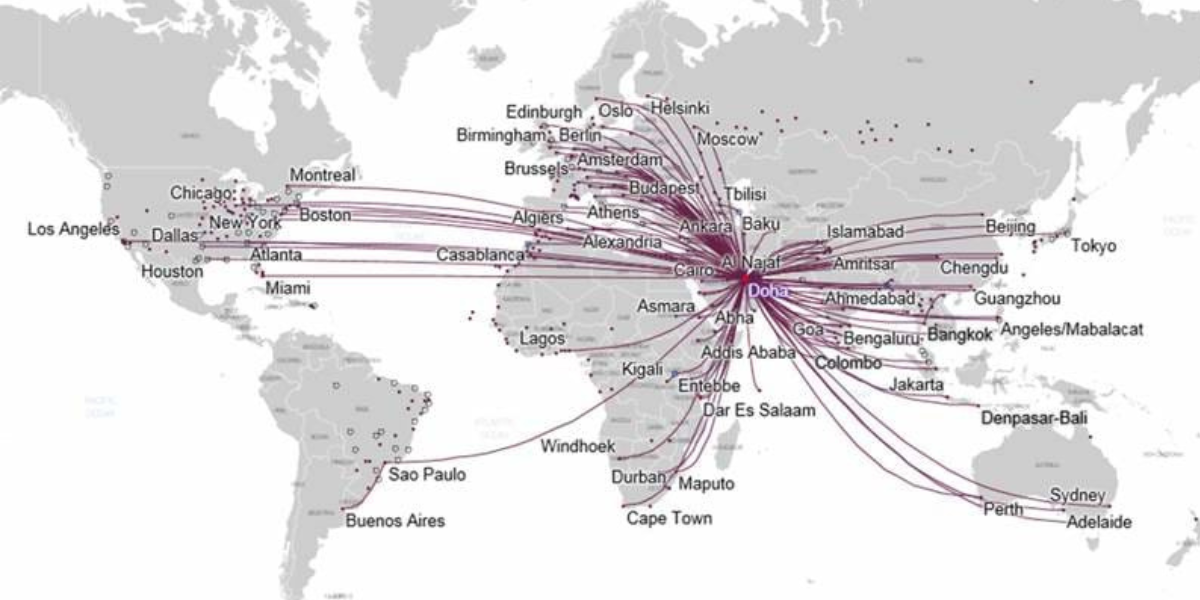 Routes And Availability qatar airways
